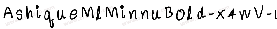AshiqueMlMinnuBold-x4wV字体转换
