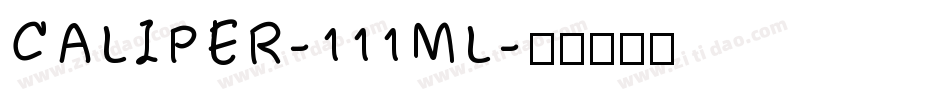 CALIPER-111ML字体转换