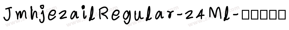 JmhjezailRegular-z4Ml字体转换