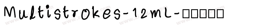 Multistrokes-12mL字体转换