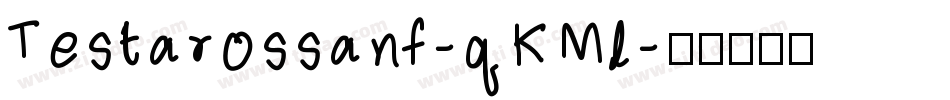 Testarossanf-qKMl字体转换