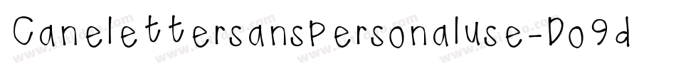 Canelettersanspersonaluse-Do9d字体转换