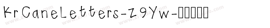 KrCaneLetters-z9Yw字体转换