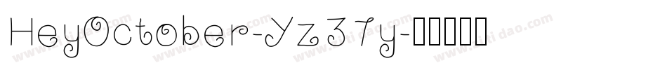 HeyOctober-Yz37y字体转换