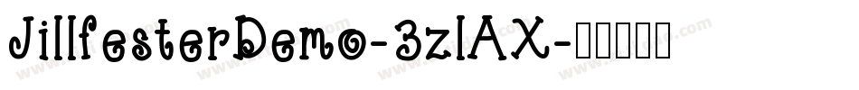 JillfesterDemo-3zlAX字体转换