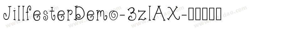 JillfesterDemo-3zlAX字体转换
