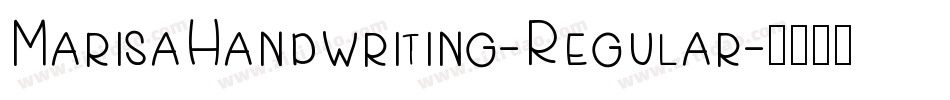 MarisaHandwriting-Regular字体转换