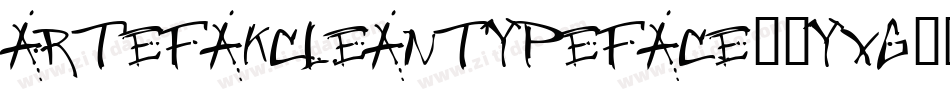 ArtefakCleanTypeface-6Yxg1字体转换
