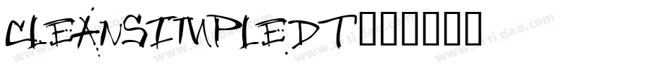 CleanSimpleDT字体转换