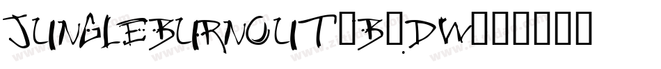 JungleBurnout-B0dw字体转换