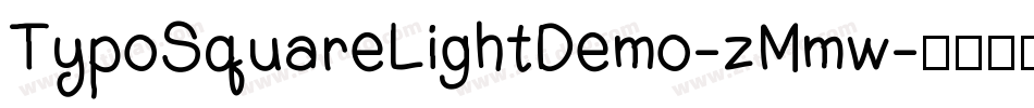 TypoSquareLightDemo-zMmw字体转换