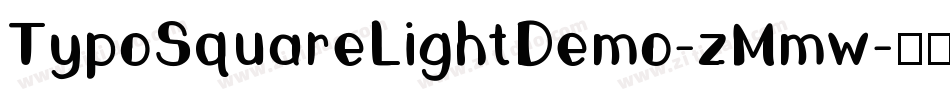TypoSquareLightDemo-zMmw字体转换
