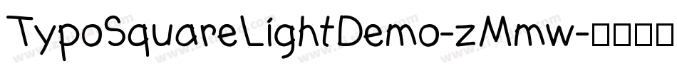 TypoSquareLightDemo-zMmw字体转换