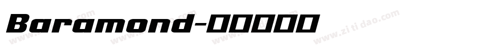 Baramond字体转换