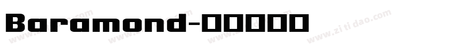 Baramond字体转换