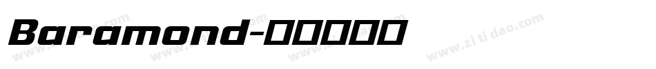 Baramond字体转换