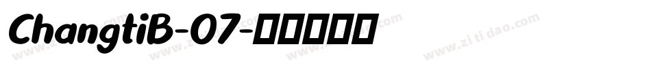 ChangtiB-07字体转换
