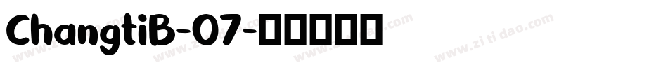 ChangtiB-07字体转换