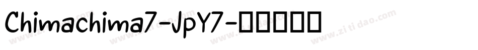 Chimachima7-JpY7字体转换
