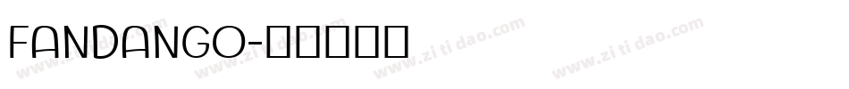 FANDANGO字体转换