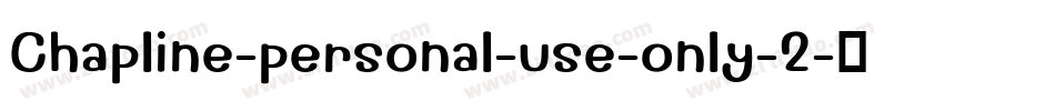 Chapline-personal-use-only-2字体转换