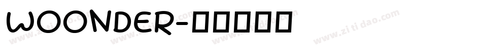 WOONDER字体转换