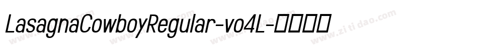 LasagnaCowboyRegular-vo4L字体转换