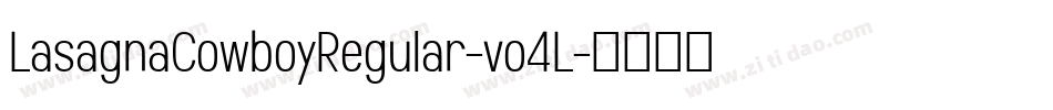 LasagnaCowboyRegular-vo4L字体转换