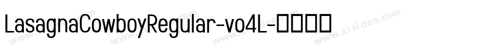 LasagnaCowboyRegular-vo4L字体转换