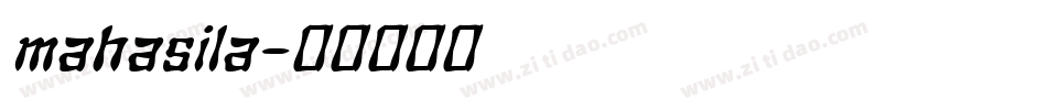 mahasila字体转换