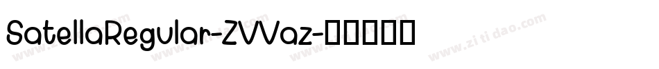 SatellaRegular-ZVVaz字体转换