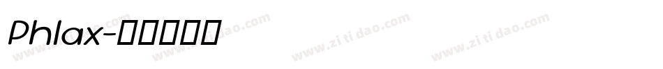 Phlax字体转换