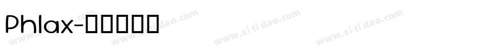 Phlax字体转换
