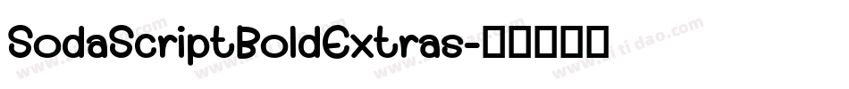 SodaScriptBoldExtras字体转换