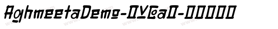 AghmeetaDemo-OVGaO字体转换