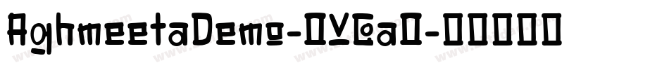 AghmeetaDemo-OVGaO字体转换