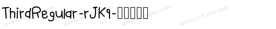 ThirdRegular-rJK9字体转换