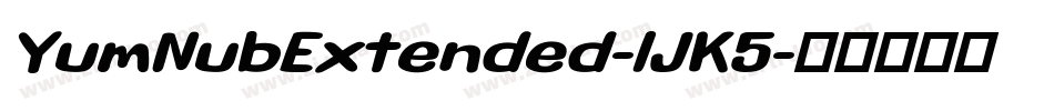 YumNubExtended-lJK5字体转换