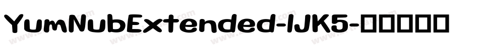 YumNubExtended-lJK5字体转换