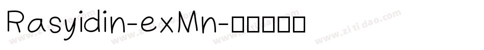 Rasyidin-exMn字体转换