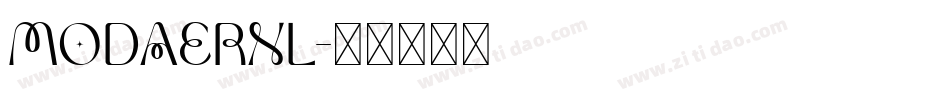 MODAERNL字体转换