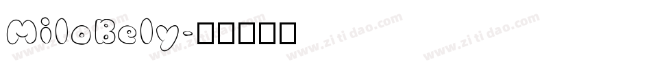 MiloBely字体转换