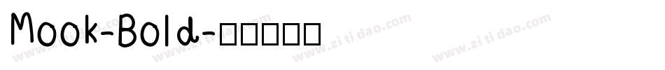 Mook-Bold字体转换