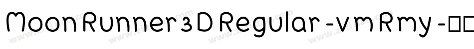 MoonRunner3DRegular-vmRmy字体转换