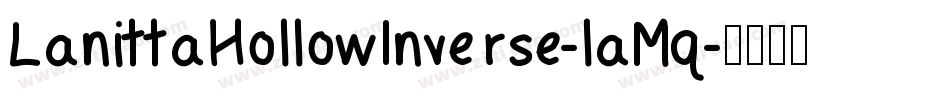LanittaHollowInverse-laMq字体转换