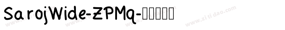 SarojWide-ZPMq字体转换