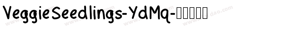 VeggieSeedlings-YdMq字体转换