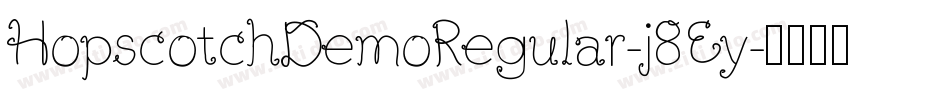 HopscotchDemoRegular-j8Ey字体转换