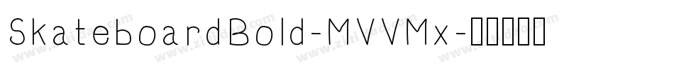 SkateboardBold-MVVMx字体转换