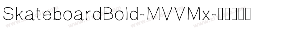 SkateboardBold-MVVMx字体转换
